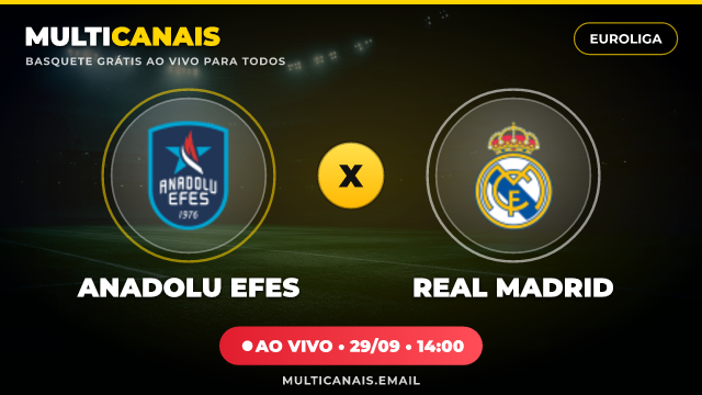 Banner Anadolu Efes x Real Madrid
