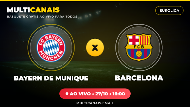 Banner Bayern de Munique x Barcelona