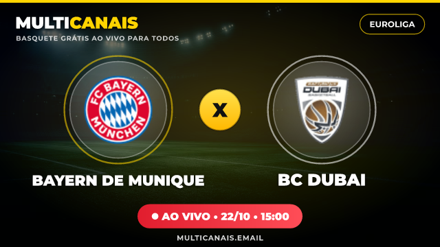 Banner Bayern de Munique x BC Dubai