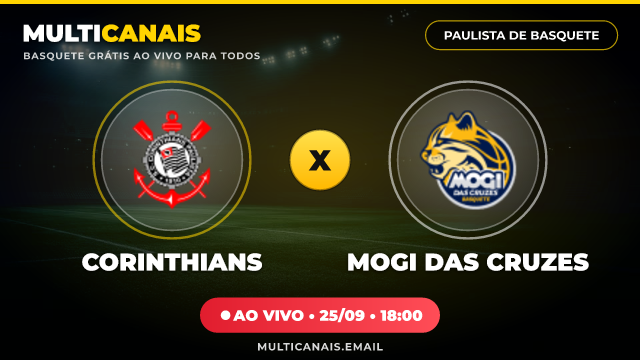 Banner Corinthians x Mogi das Cruzes