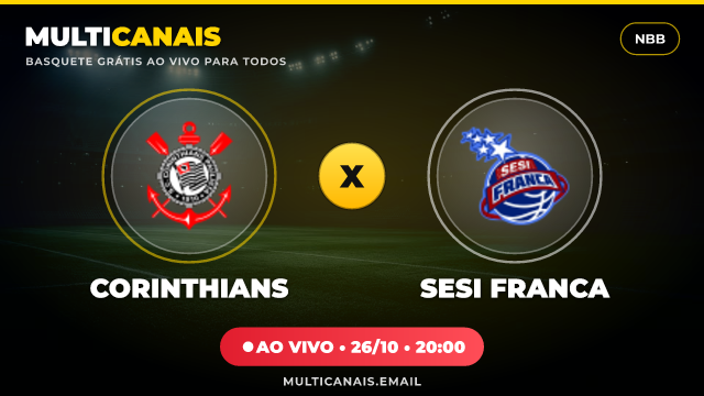 Banner Corinthians x Sesi Franca