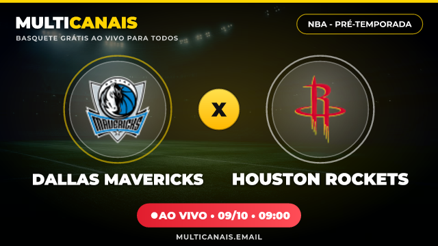 Banner Dallas Mavericks x Houston Rockets