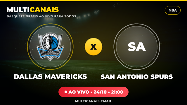 Banner Dallas Mavericks x San Antonio Spurs
