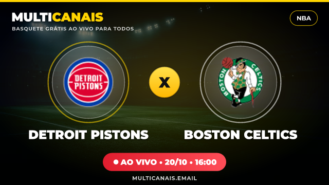 Banner Detroit Pistons x Boston Celtics