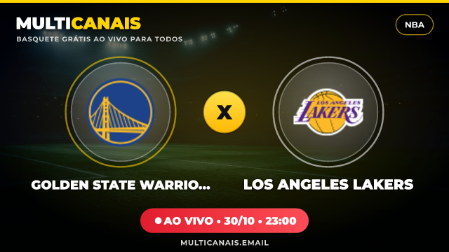 Assistir Golden State Warriors x Los Angeles Lakers Ao Vivo Online 30/10/2026