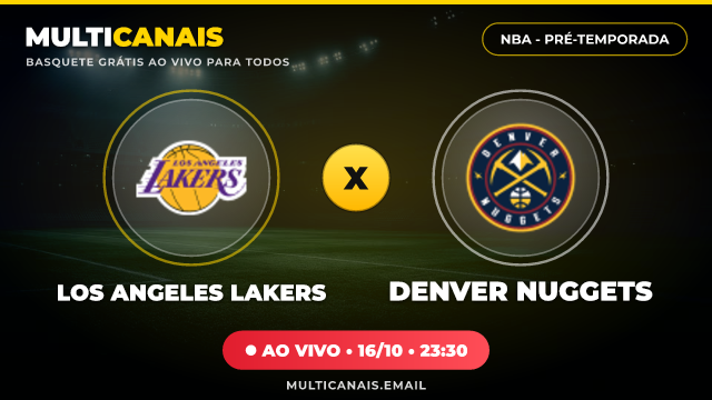 Banner Los Angeles Lakers x Denver Nuggets