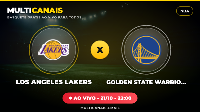 Banner Los Angeles Lakers x Golden State Warriors