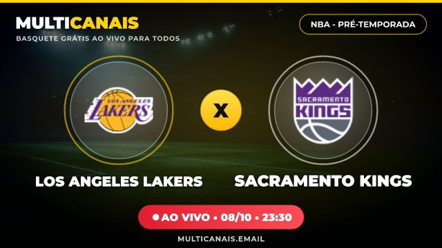 Banner Los Angeles Lakers x Sacramento Kings