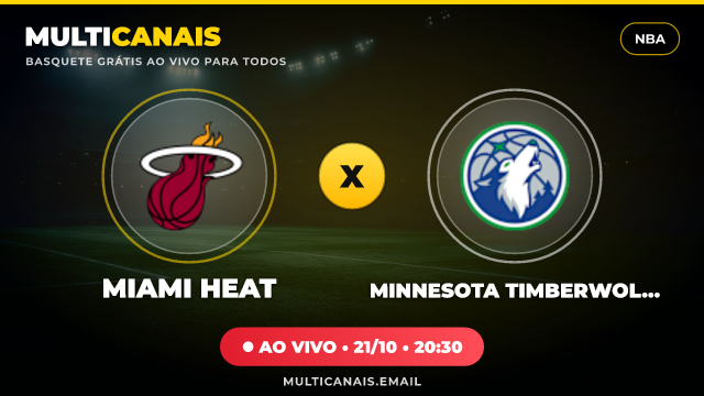 Banner Miami Heat x Minnesota Timberwolves