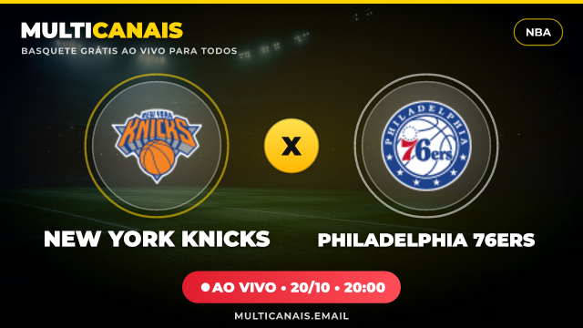 Banner New York Knicks x Philadelphia 76ers