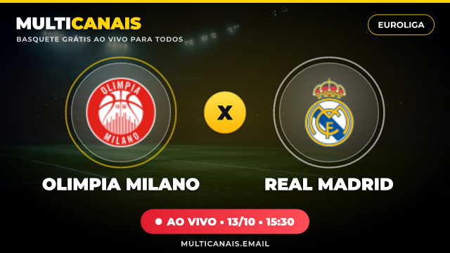 Banner Olimpia Milano x Real Madrid