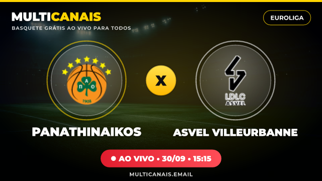 Banner Panathinaikos x ASVEL Villeurbanne