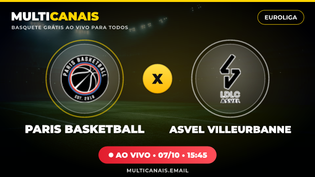 Banner Paris Basketball x ASVEL Villeurbanne