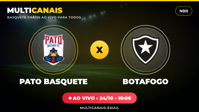 Banner Pato Basquete x Botafogo