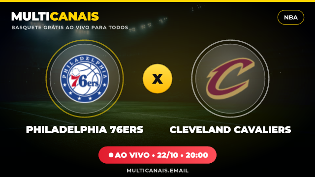 Banner Philadelphia 76ers x Cleveland Cavaliers