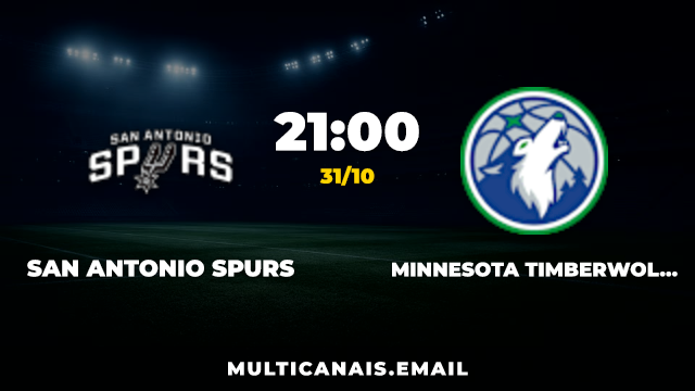Banner San Antonio Spurs x Minnesota Timberwolves
