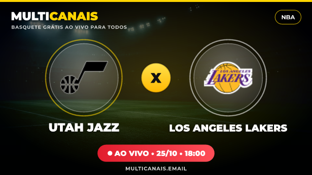 Banner Utah Jazz x Los Angeles Lakers