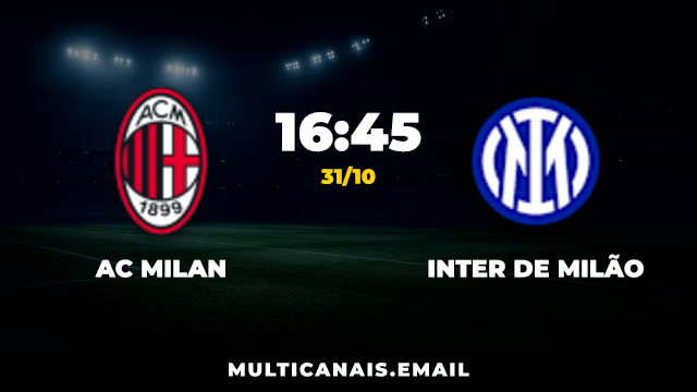 Banner AC Milan x Inter de Milão