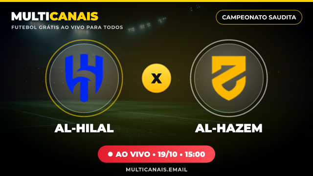 Banner Al-Hilal x Al-Hazem
