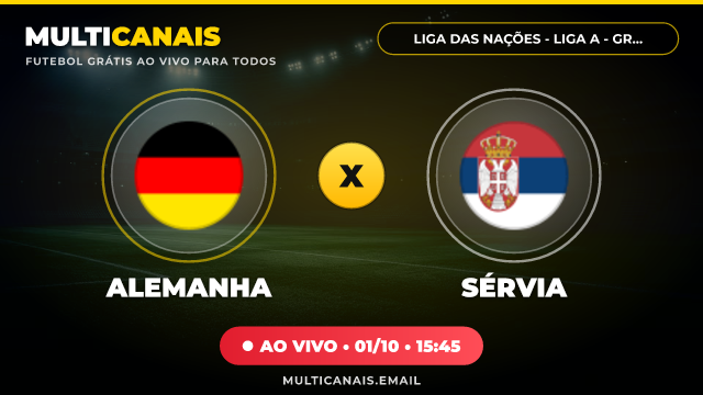 Banner Alemanha x Sérvia