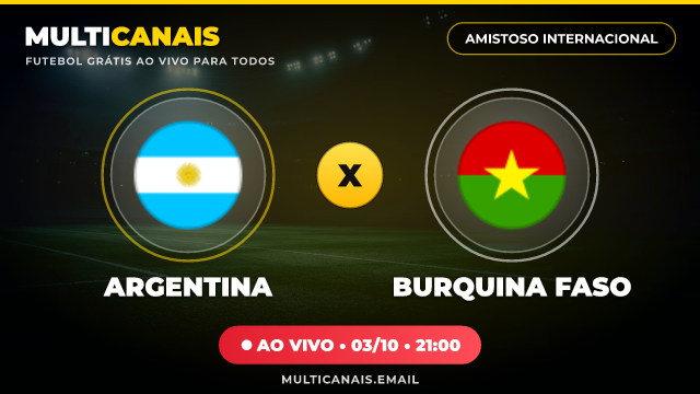 Banner Argentina x Burquina Faso