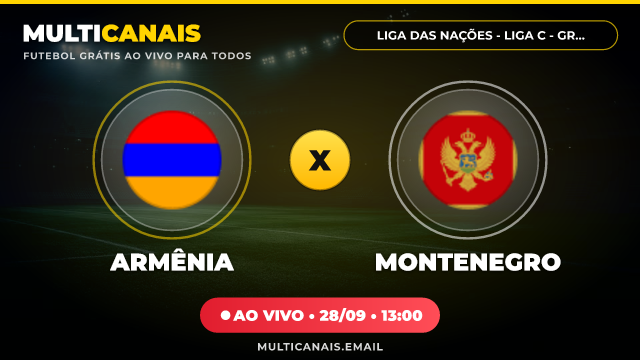 Banner Armênia x Montenegro