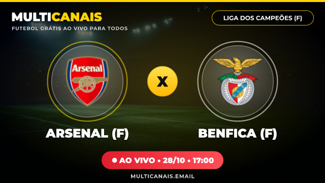 Banner Arsenal (F) x Benfica (F)