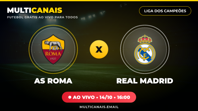 Banner AS Roma x Real Madrid