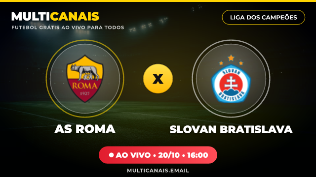 Banner AS Roma x Slovan Bratislava