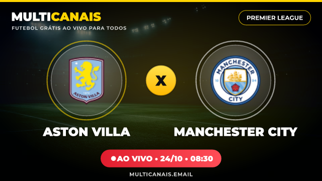 Banner Aston Villa x Manchester City