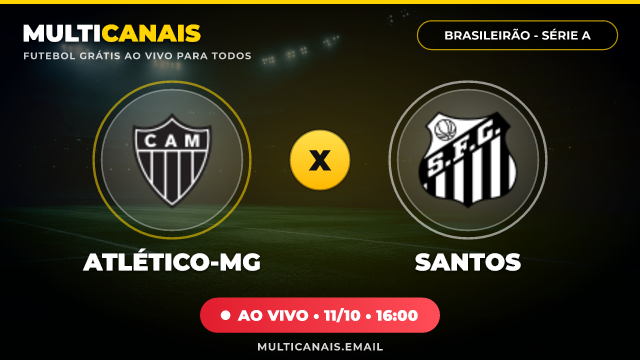 Banner Atlético-MG x Santos