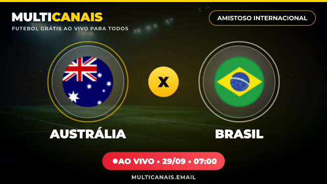 Banner Austrália x Brasil