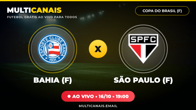 Banner Bahia (F) x São Paulo (F)