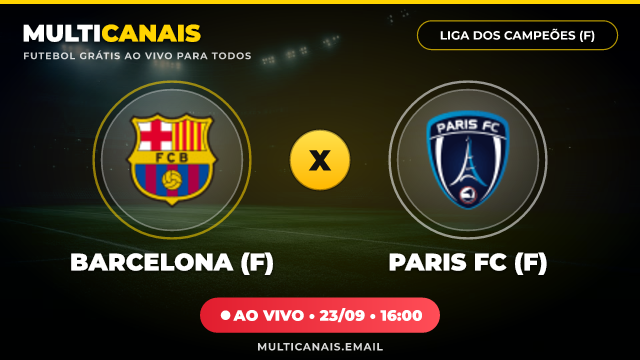 Banner Barcelona (F) x Paris FC (F)