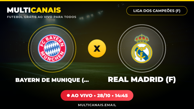 Banner Bayern de Munique (F) x Real Madrid (F)