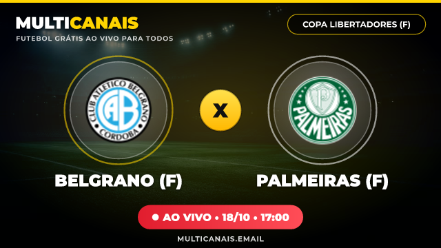 Banner Belgrano (F) x Palmeiras (F)