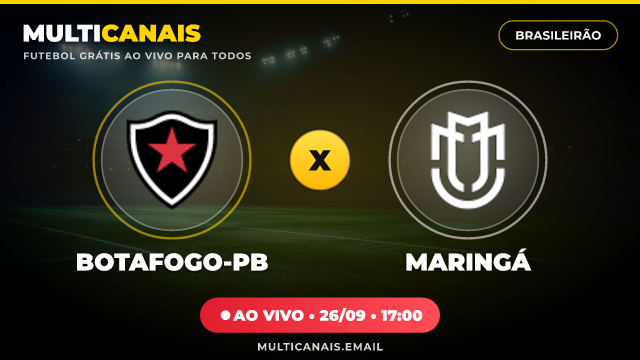 Banner Botafogo-PB x Maringá