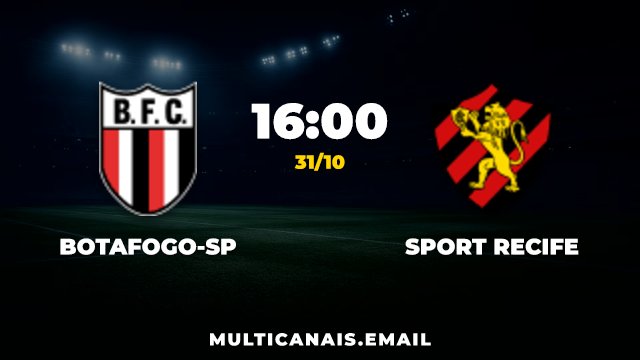 Banner Botafogo-SP x Sport Recife