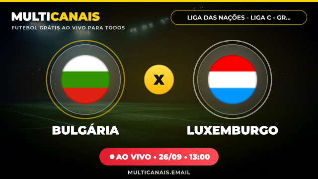 Banner Bulgária x Luxemburgo
