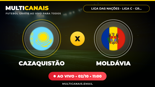 Banner Cazaquistão x Moldávia