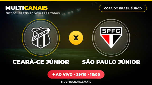 Banner Ceará-CE Júnior x São Paulo Júnior