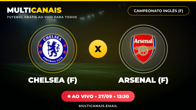 Banner Chelsea (F) x Arsenal (F)