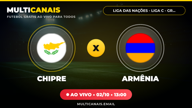 Banner Chipre x Armênia