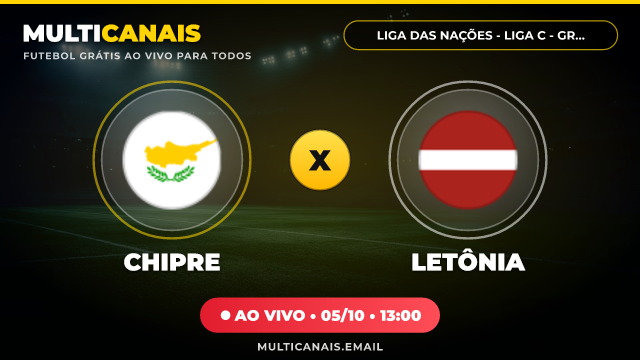 Banner Chipre x Letônia