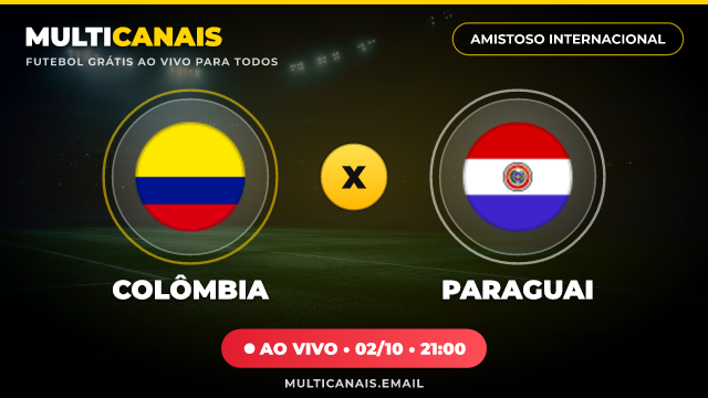 Banner Colômbia x Paraguai