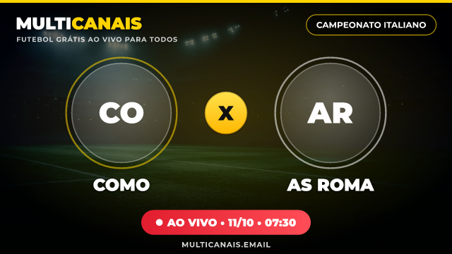 Banner Como x AS Roma