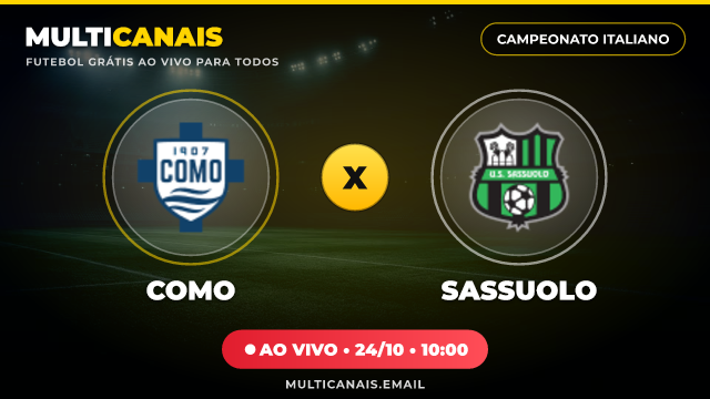 Banner Como x Sassuolo