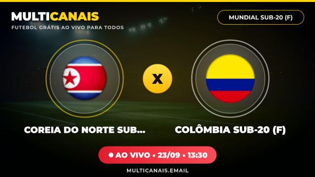 Banner Coreia do Norte Sub-20 (F) x Colômbia Sub-20 (F)