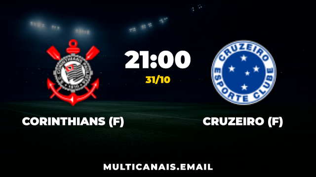 Banner Corinthians (F) x Cruzeiro (F)