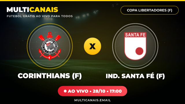 Banner Corinthians (F) x Ind. Santa Fé (F)